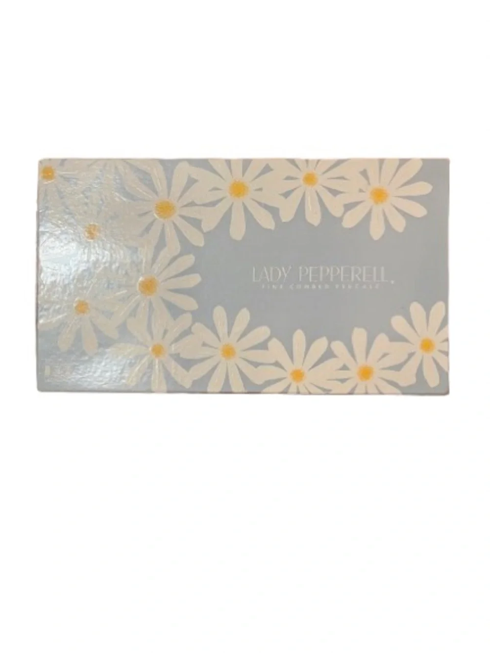 NWT Lady Pepperell Fine Combed Percale Vintage White with Gold Trimmed Sheets